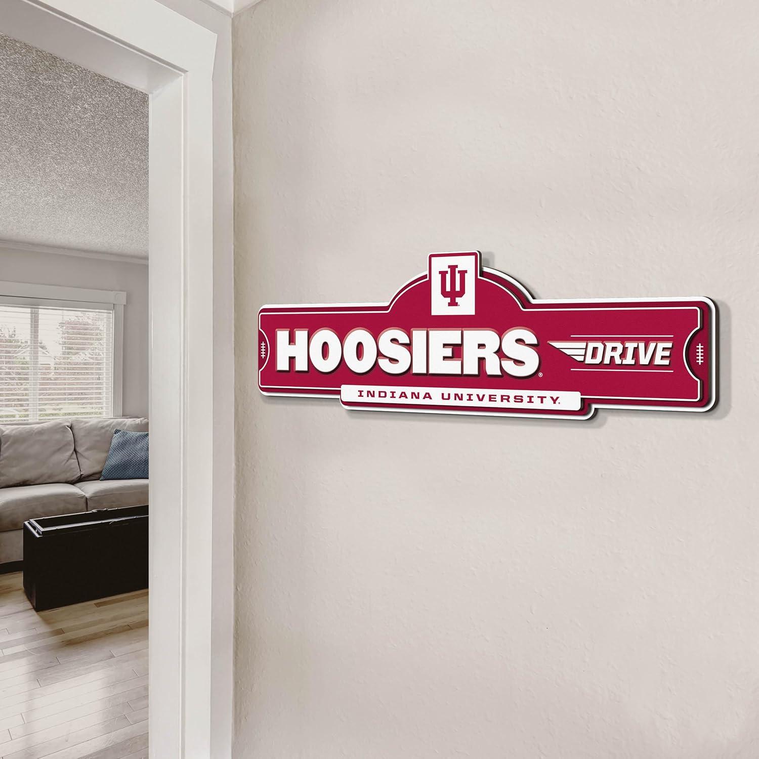 image:imageYouTheFan NCAA 3D Street Sign precisioncrafted readytohang wall art officially licensed and stylish addition for the ultimate team fanIndiana Hoosiers