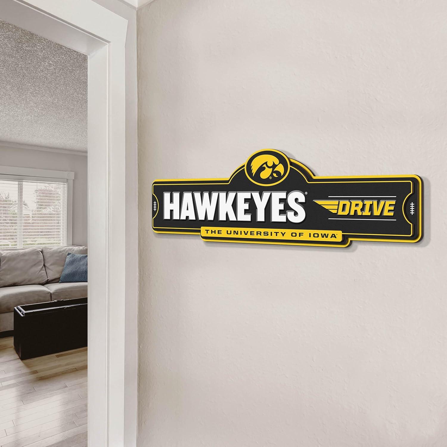 image:imageYouTheFan NCAA 3D Street Sign precisioncrafted readytohang wall art officially licensed and stylish addition for the ultimate team fanIowa Hawkeyes