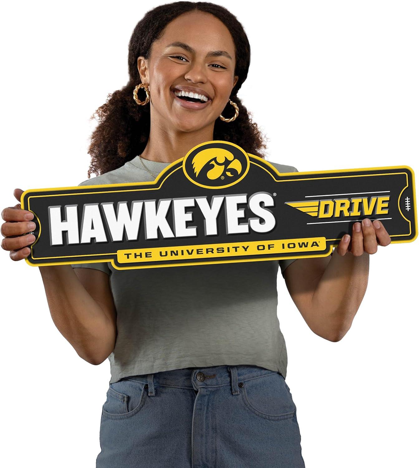 image:imageYouTheFan NCAA 3D Street Sign precisioncrafted readytohang wall art officially licensed and stylish addition for the ultimate team fanIowa Hawkeyes