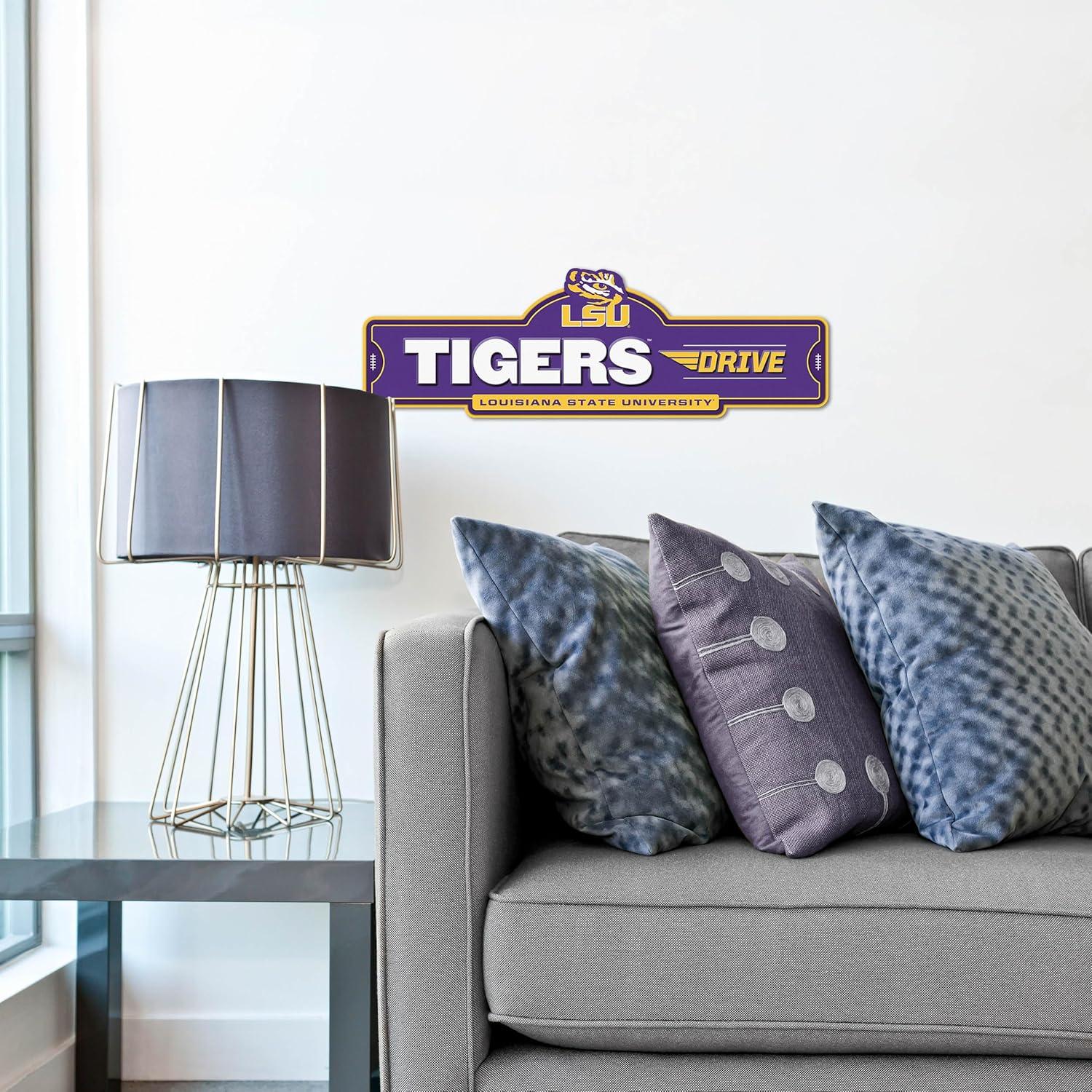 image:imageYouTheFan NCAA 3D Street Sign precisioncrafted readytohang wall art officially licensed and stylish addition for the ultimate team fanLSU Tigers
