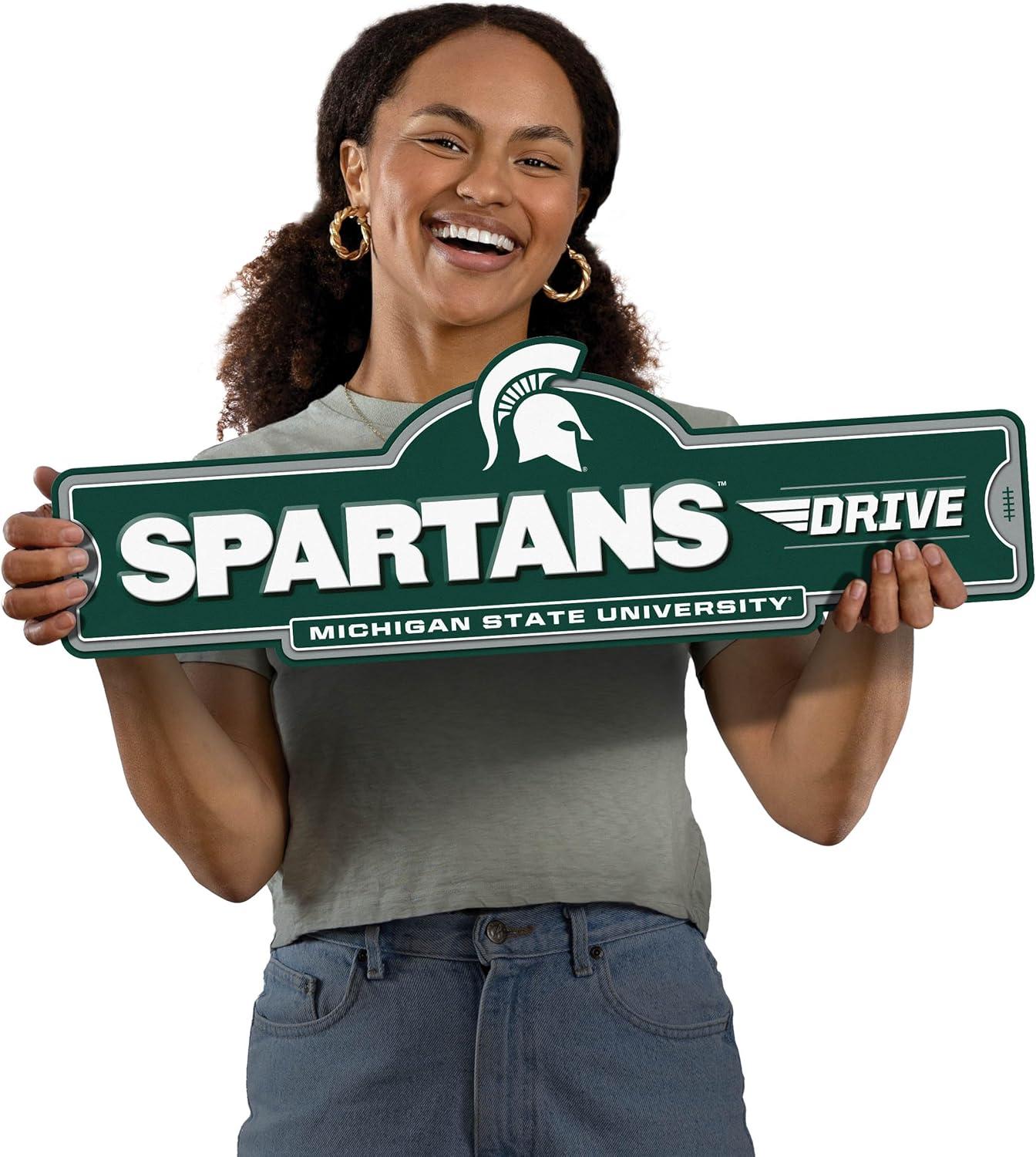 image:imageYouTheFan NCAA 3D Street Sign precisioncrafted readytohang wall art officially licensed and stylish addition for the ultimate team fanMichigan State Spartans