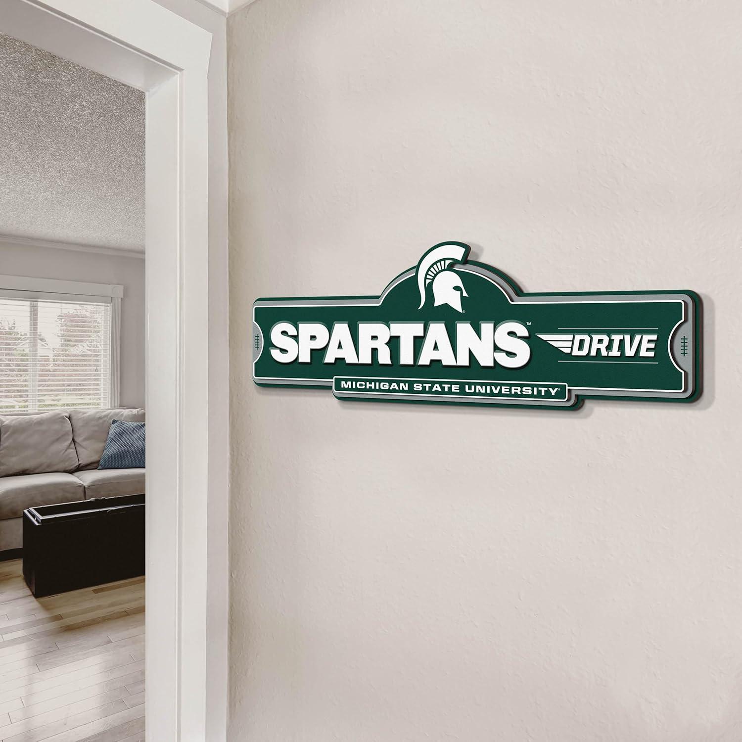 image:imageYouTheFan NCAA 3D Street Sign precisioncrafted readytohang wall art officially licensed and stylish addition for the ultimate team fanMichigan State Spartans