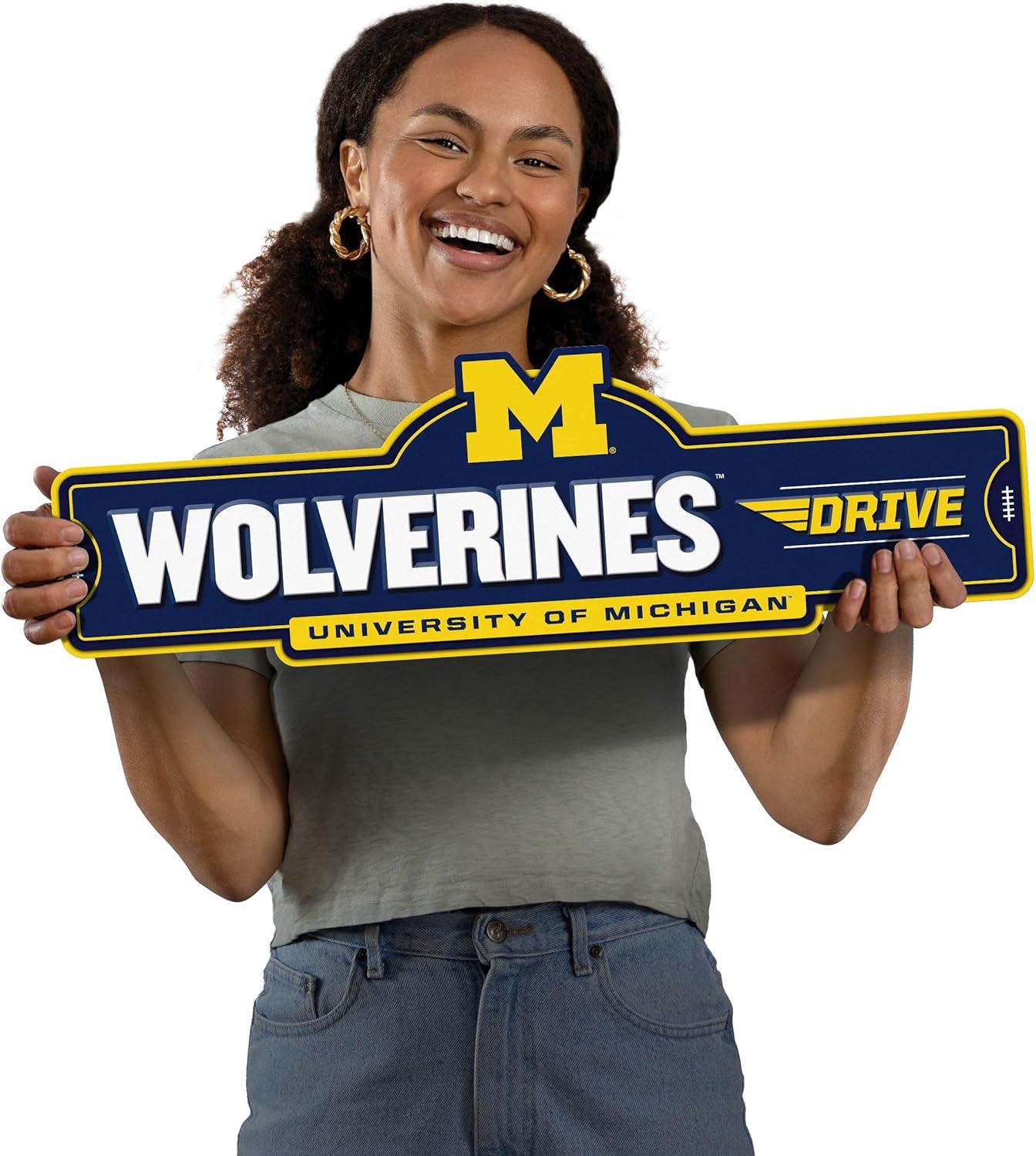 image:imageYouTheFan NCAA 3D Street Sign precisioncrafted readytohang wall art officially licensed and stylish addition for the ultimate team fanMichigan Wolverines
