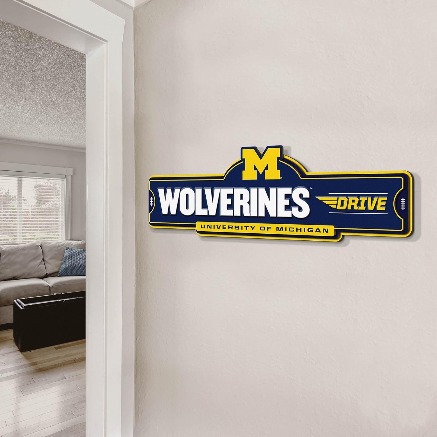 image:imageYouTheFan NCAA 3D Street Sign precisioncrafted readytohang wall art officially licensed and stylish addition for the ultimate team fanMichigan Wolverines