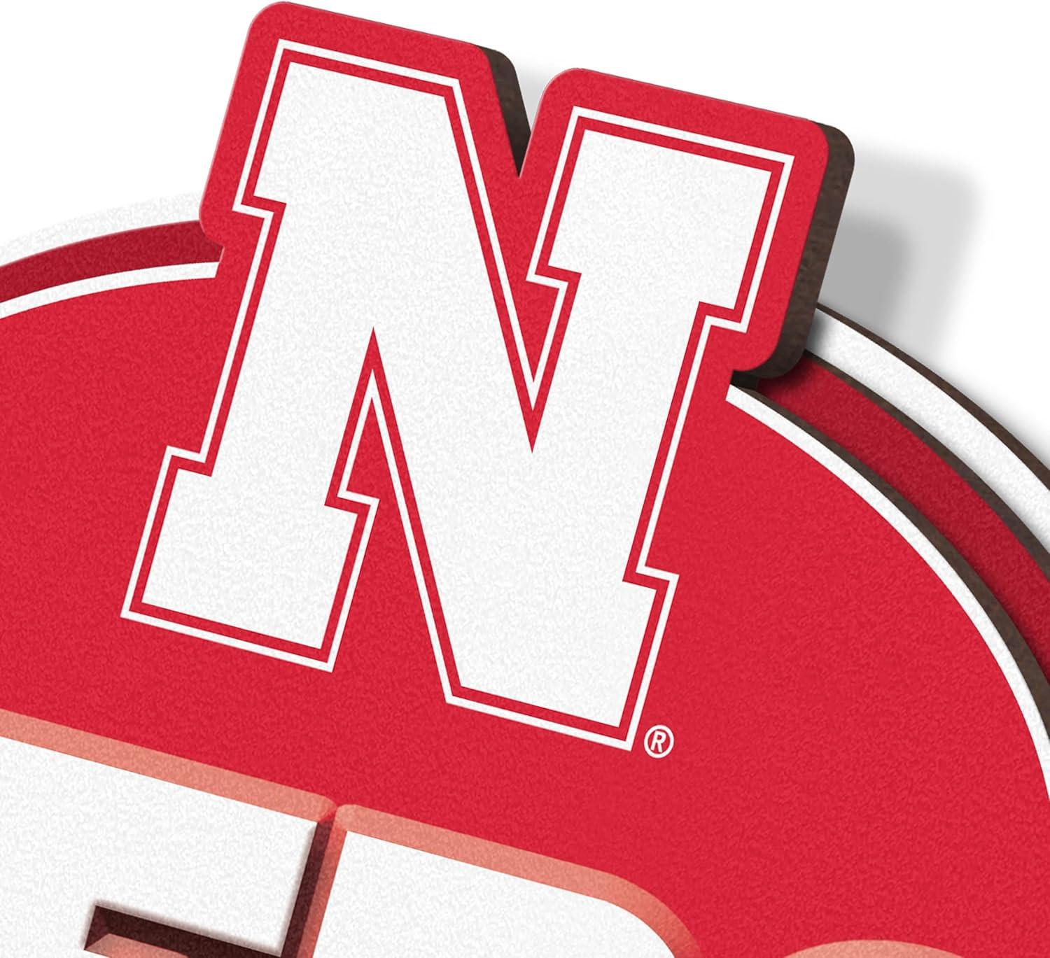 image:imageYouTheFan NCAA 3D Street Sign precisioncrafted readytohang wall art officially licensed and stylish addition for the ultimate team fanNebraska Cornhuskers