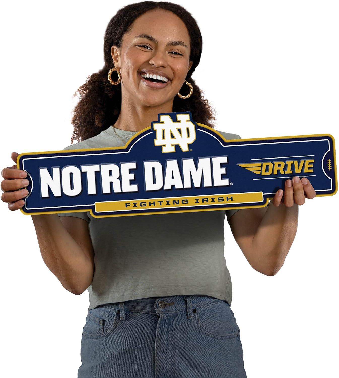 image:imageYouTheFan NCAA 3D Street Sign precisioncrafted readytohang wall art officially licensed and stylish addition for the ultimate team fanNotre Dame Fighting Irish