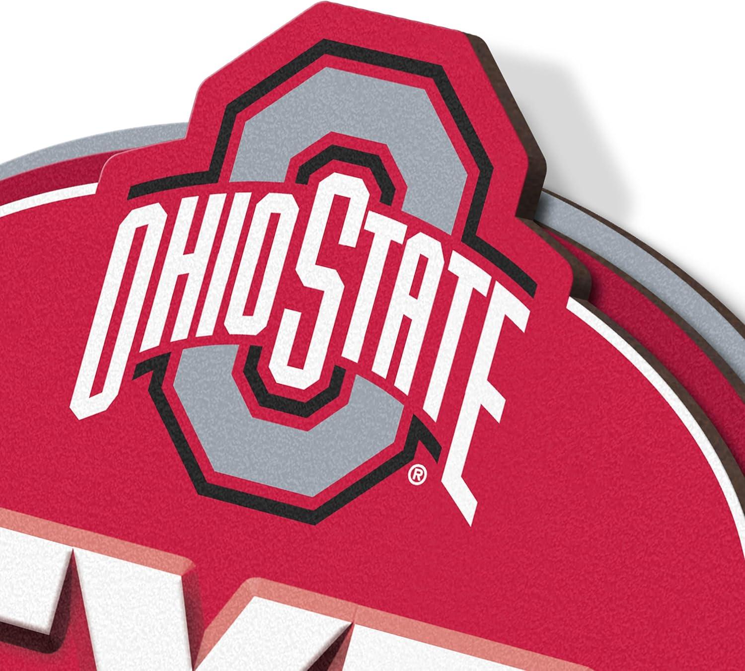 image:imageYouTheFan NCAA 3D Street Sign precisioncrafted readytohang wall art officially licensed and stylish addition for the ultimate team fanOhio State Buckeyes