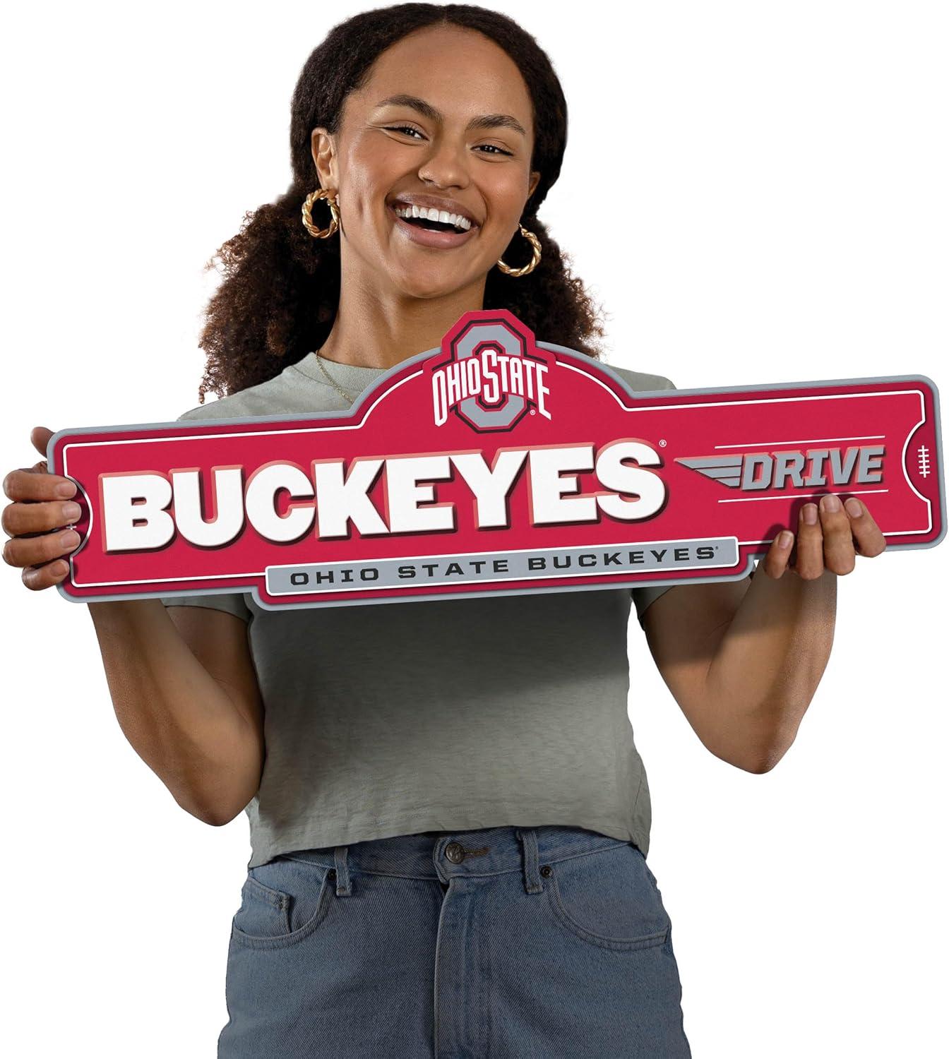 image:imageYouTheFan NCAA 3D Street Sign precisioncrafted readytohang wall art officially licensed and stylish addition for the ultimate team fanOhio State Buckeyes