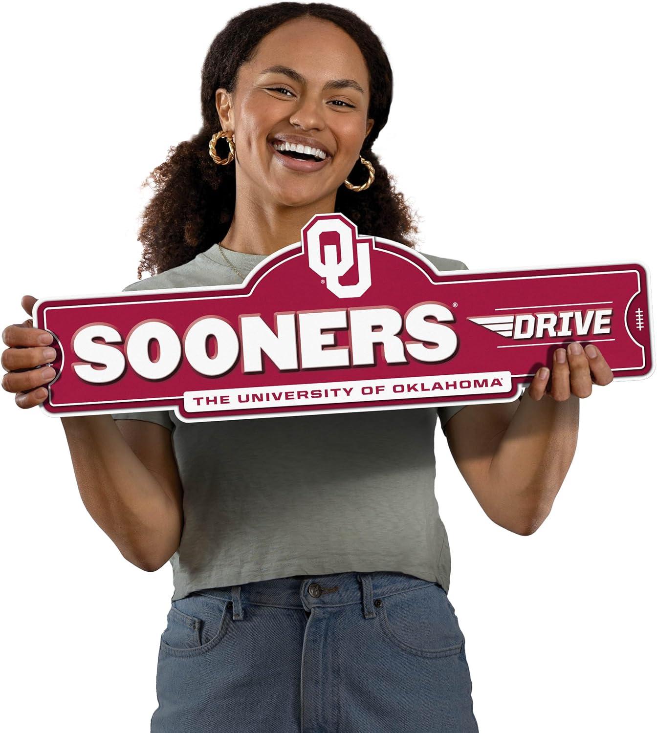 image:imageYouTheFan NCAA 3D Street Sign precisioncrafted readytohang wall art officially licensed and stylish addition for the ultimate team fanOklahoma Sooners