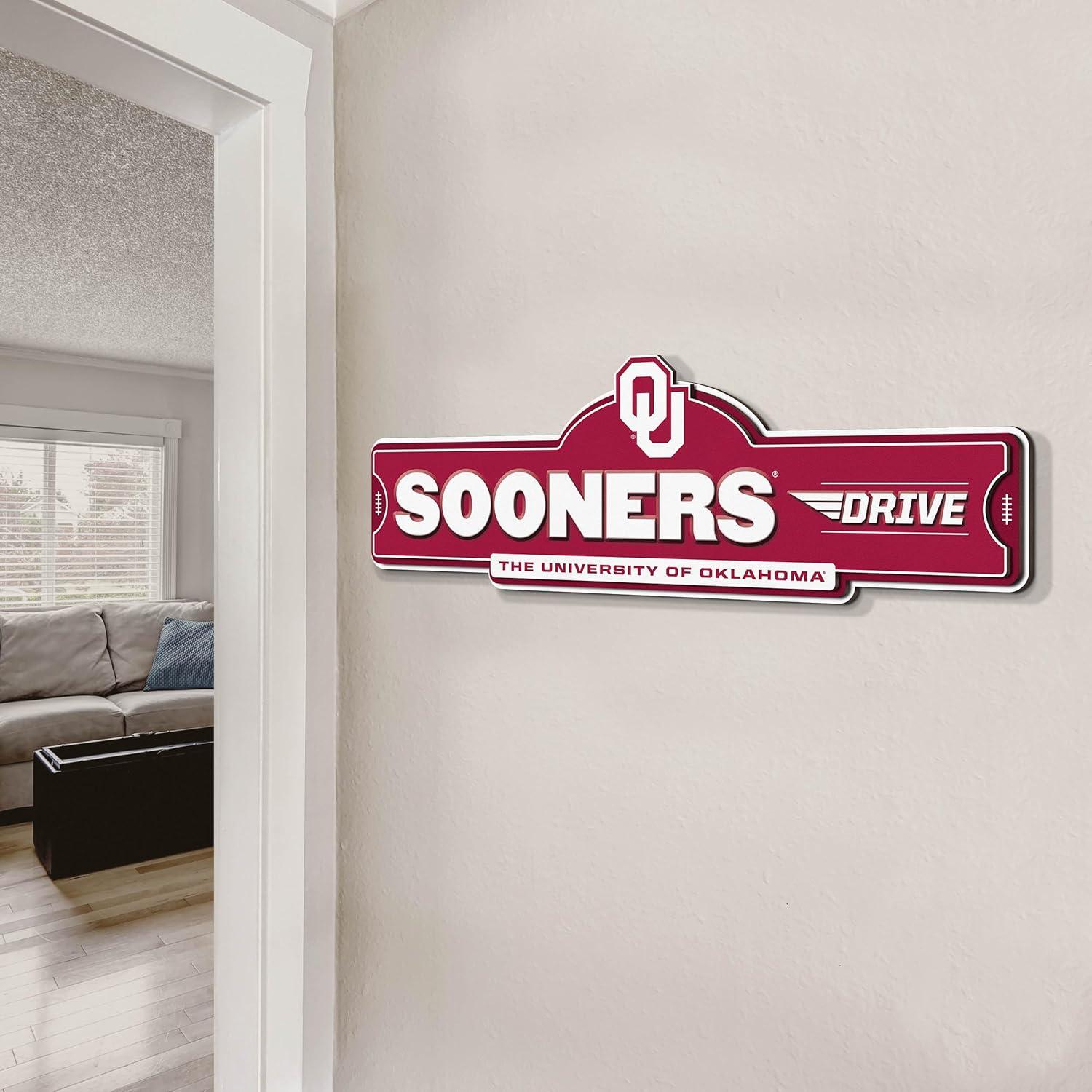 image:imageYouTheFan NCAA 3D Street Sign precisioncrafted readytohang wall art officially licensed and stylish addition for the ultimate team fanOklahoma Sooners