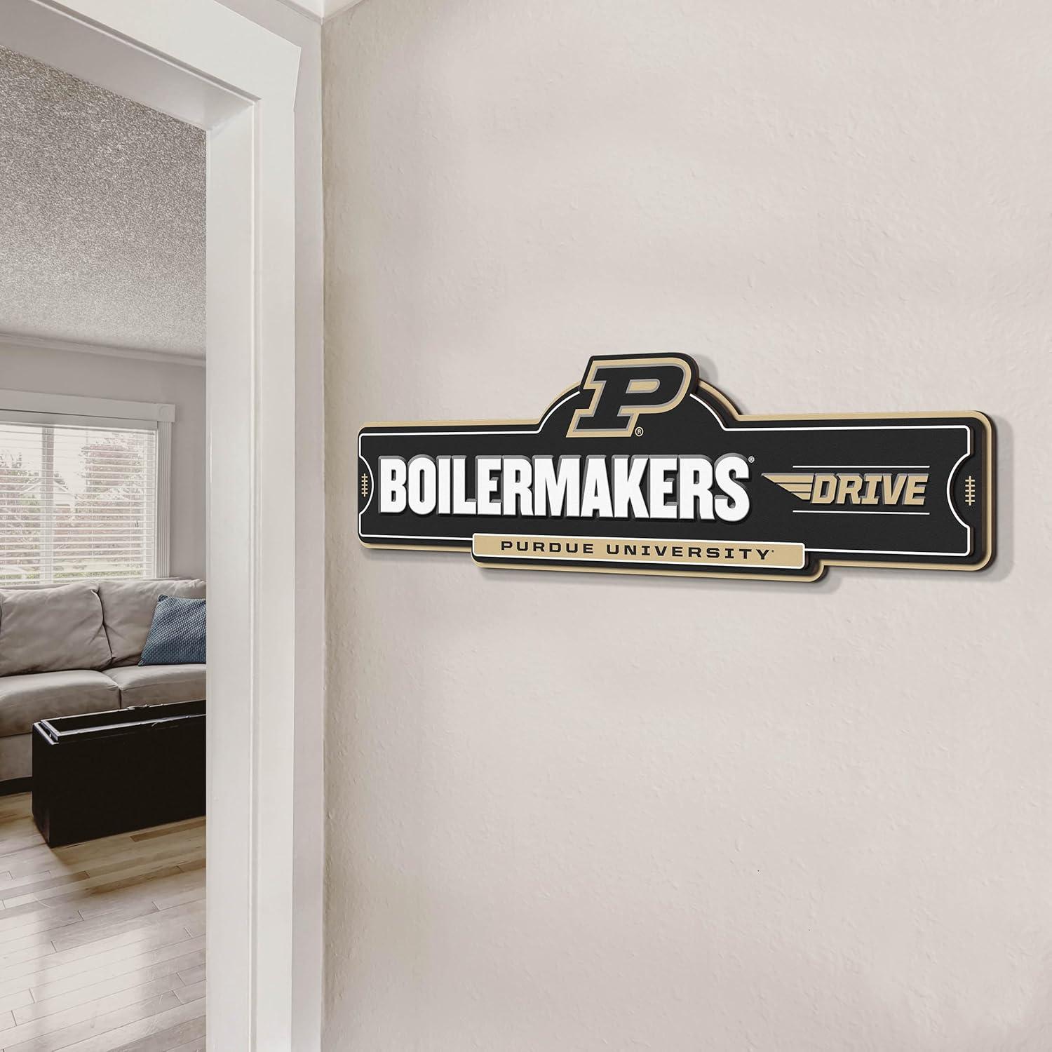 image:imageYouTheFan NCAA 3D Street Sign precisioncrafted readytohang wall art officially licensed and stylish addition for the ultimate team fanPurdue Boilermakers