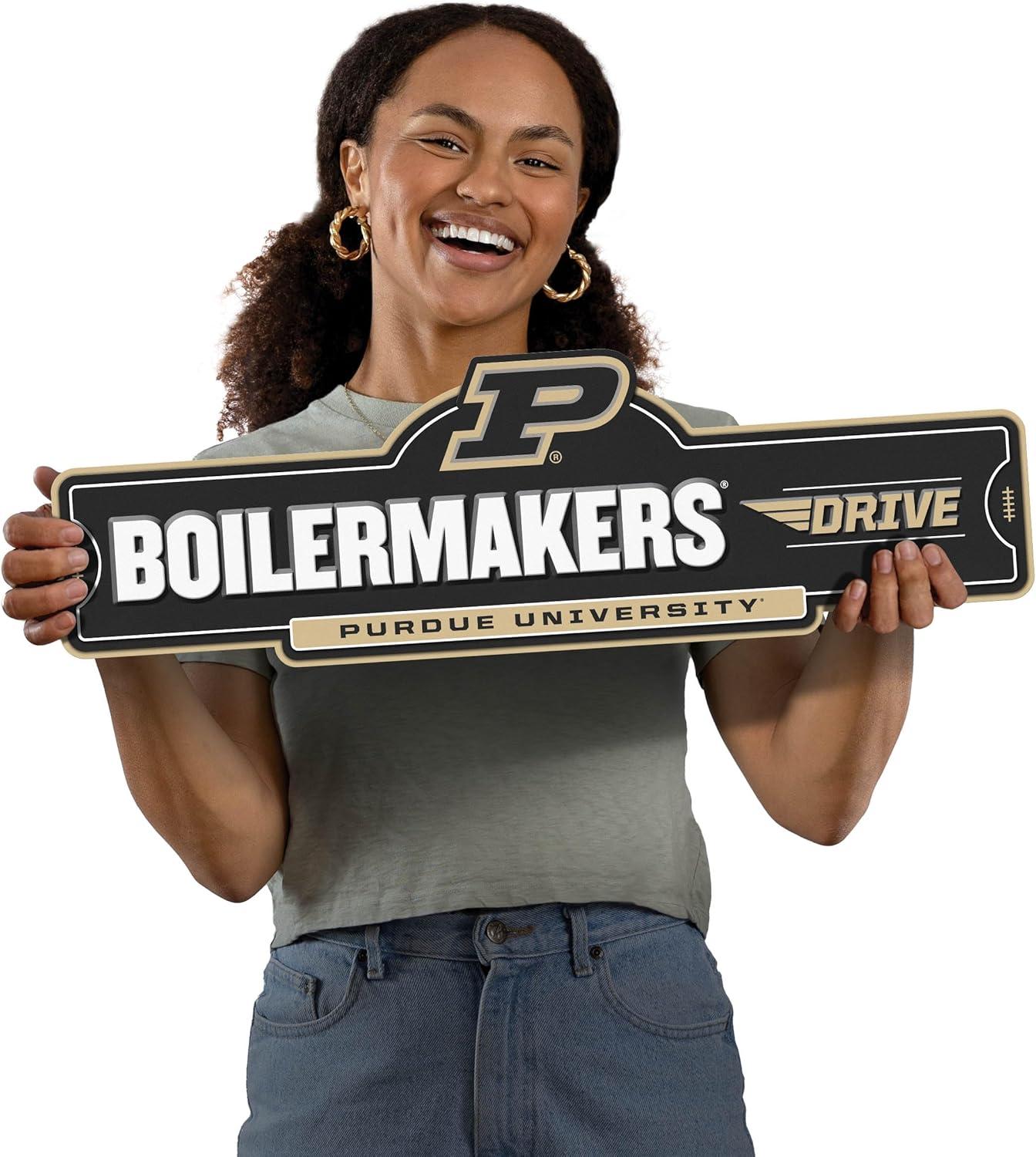 image:imageYouTheFan NCAA 3D Street Sign precisioncrafted readytohang wall art officially licensed and stylish addition for the ultimate team fanPurdue Boilermakers