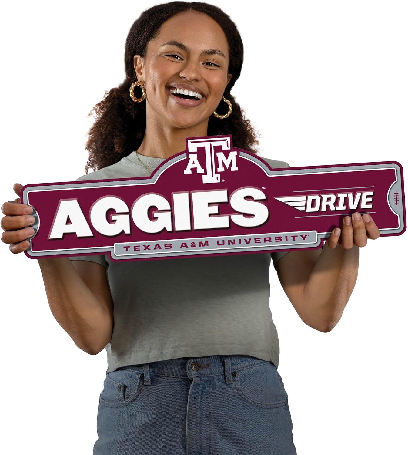 image:imageYouTheFan NCAA 3D Street Sign precisioncrafted readytohang wall art officially licensed and stylish addition for the ultimate team fanTexas AM Aggies