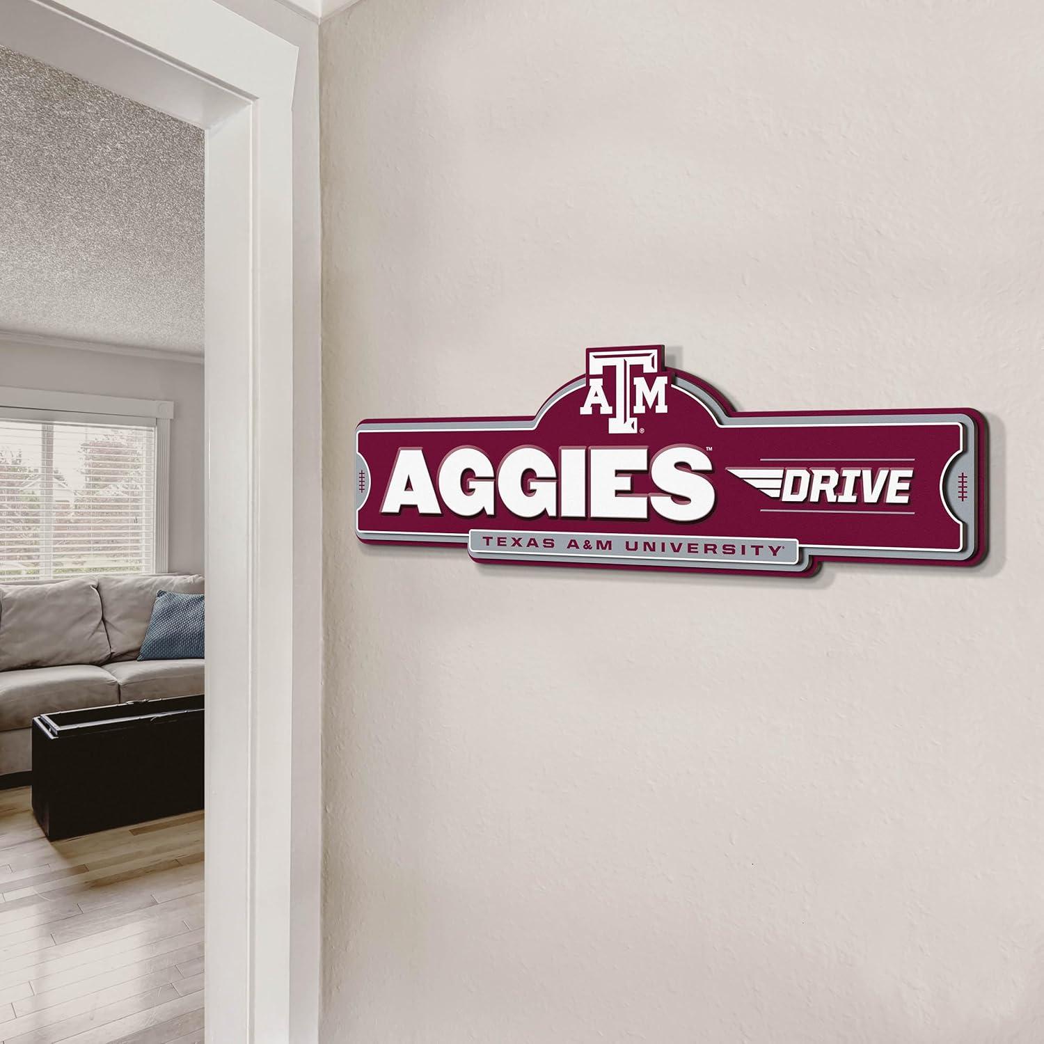 image:imageYouTheFan NCAA 3D Street Sign precisioncrafted readytohang wall art officially licensed and stylish addition for the ultimate team fanTexas AM Aggies