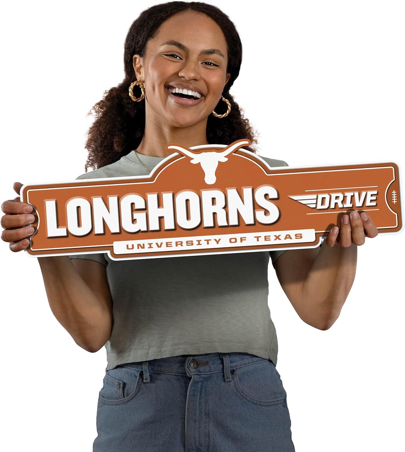 image:imageYouTheFan NCAA 3D Street Sign precisioncrafted readytohang wall art officially licensed and stylish addition for the ultimate team fanTexas Longhorns