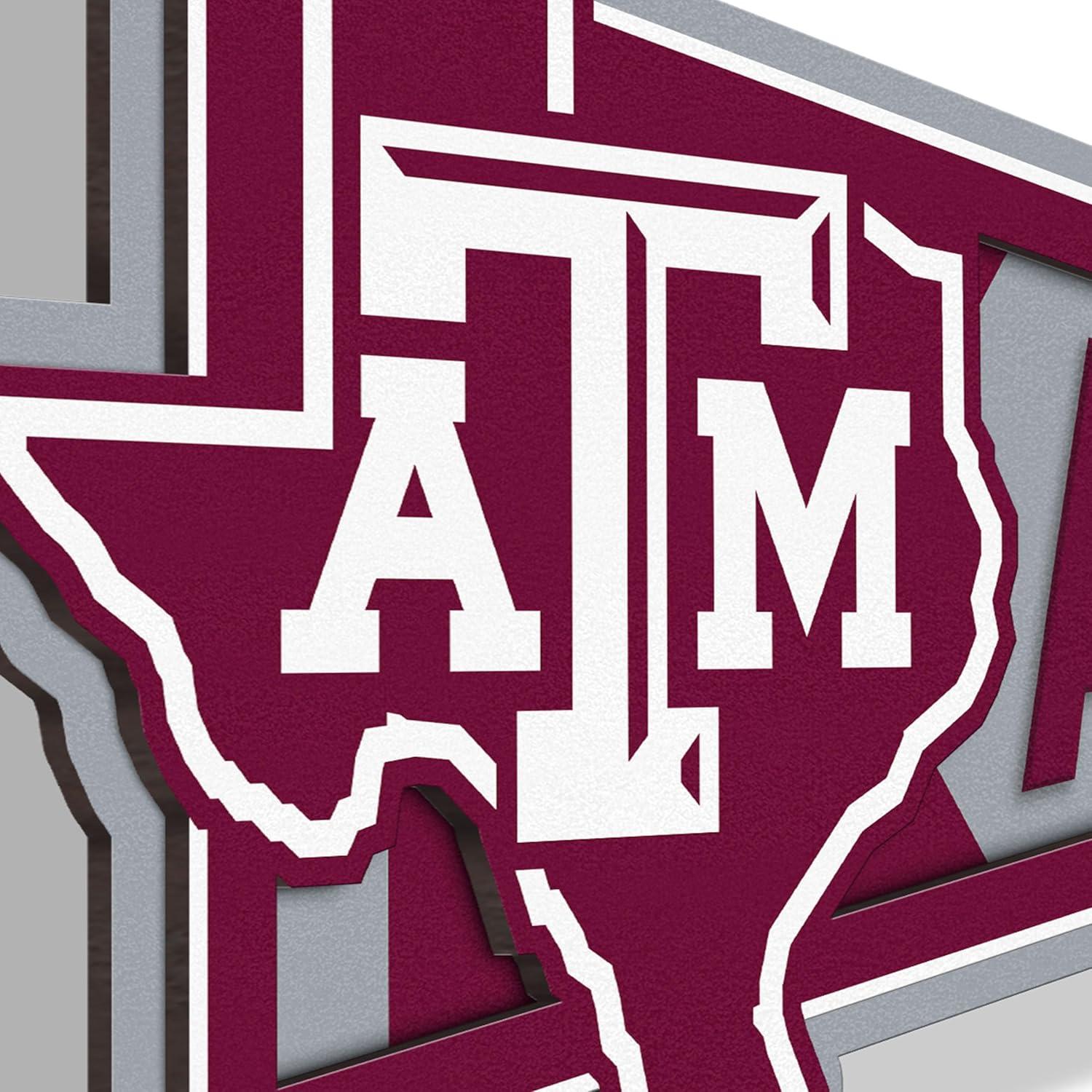 image:imageYouTheFan NCAA 3D Wall Pennant precisioncrafted unique shape made of multiple layers readytohang officially licensed and stylish addition for ultimate team fanTexas AM Aggies
