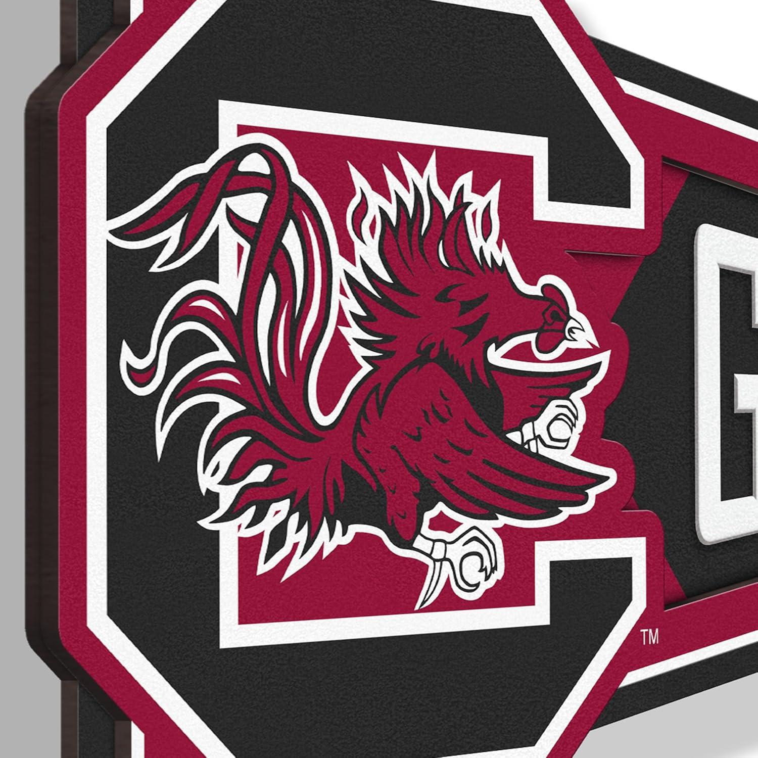 image:imageYouTheFan NCAA 3D Wall Pennant precisioncrafted unique shape made of multiple layers readytohang officially licensed and stylish addition for ultimate team fanSouth Carolina Gamecocks