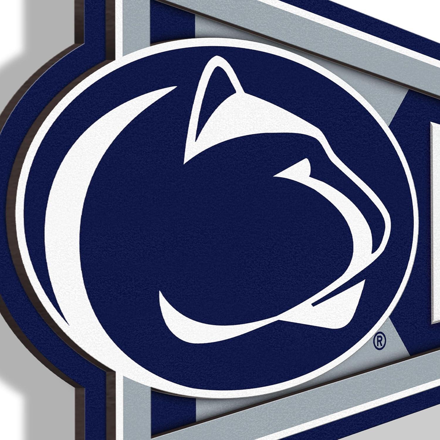 image:imageYouTheFan NCAA 3D Wall Pennant precisioncrafted unique shape made of multiple layers readytohang officially licensed and stylish addition for ultimate team fanPenn State Nittany Lions