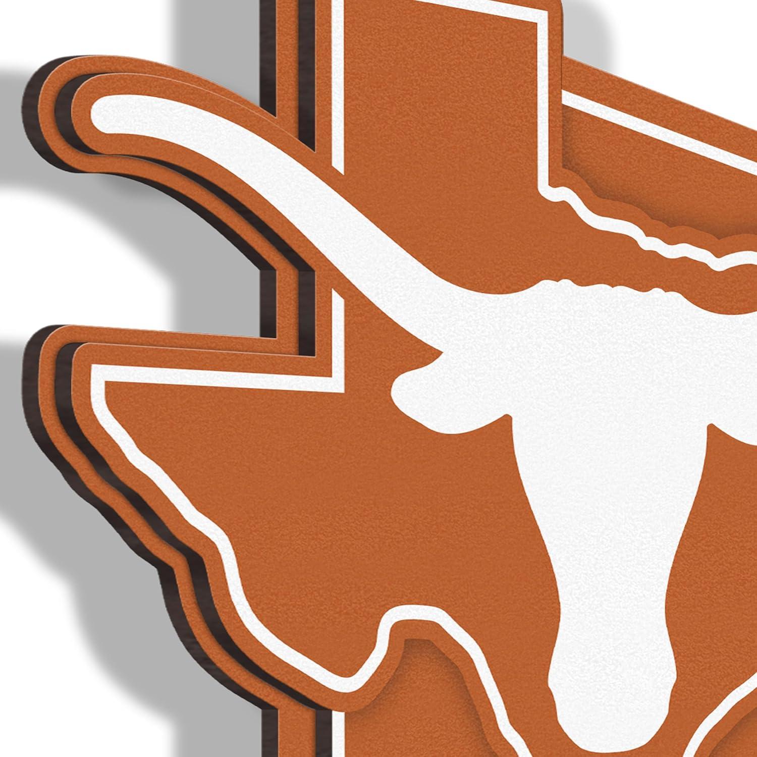 image:imageYouTheFan NCAA 3D Wall Pennant precisioncrafted unique shape made of multiple layers readytohang officially licensed and stylish addition for ultimate team fanTexas Longhorns
