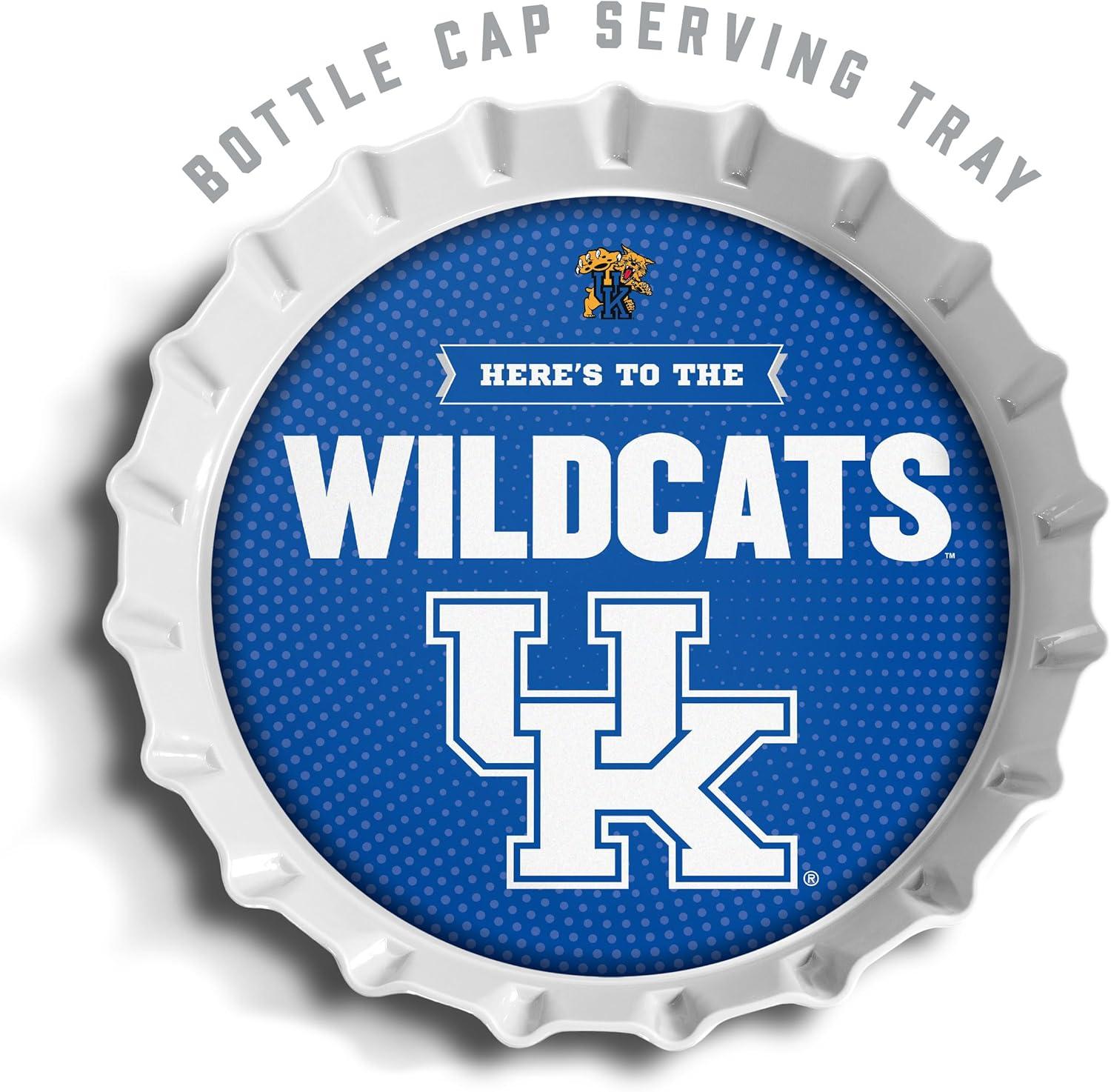 image:imageYouTheFan OfficiallyLicensed NCAA Bottlecap Serving Tray 13 x 13 Bottle Cap Shaped Tray 100 Melamine Dishwasher Safe BPA Free Great Fan GiftKentucky Wildcats