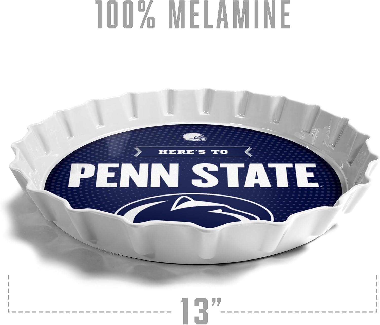 image:imageYouTheFan OfficiallyLicensed NCAA Bottlecap Serving Tray 13 x 13 Bottle Cap Shaped Tray 100 Melamine Dishwasher Safe BPA Free Great Fan GiftPenn State Nittany Lions