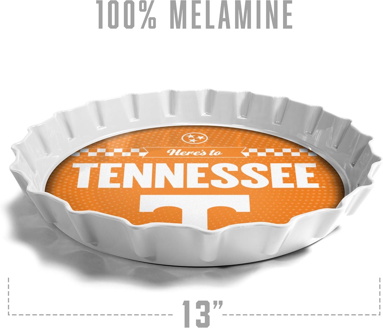 image:imageYouTheFan OfficiallyLicensed NCAA Bottlecap Serving Tray 13 x 13 Bottle Cap Shaped Tray 100 Melamine Dishwasher Safe BPA Free Great Fan GiftTennessee Volunteers