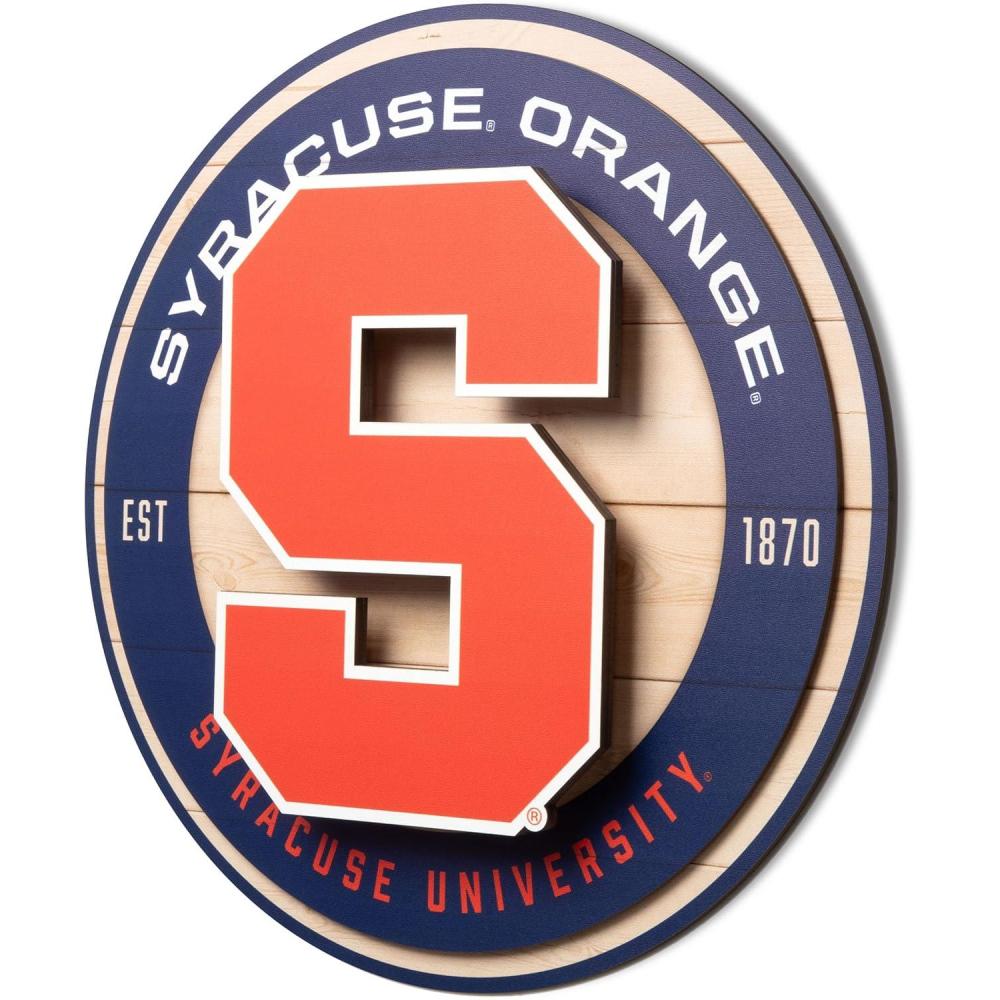 image:imageYouTheFan NCAA 3D Circle Backer Wall Art precisioncrafted multiple layers create striking depth readytohang officially licensed and visually stands outSyracuse Orange