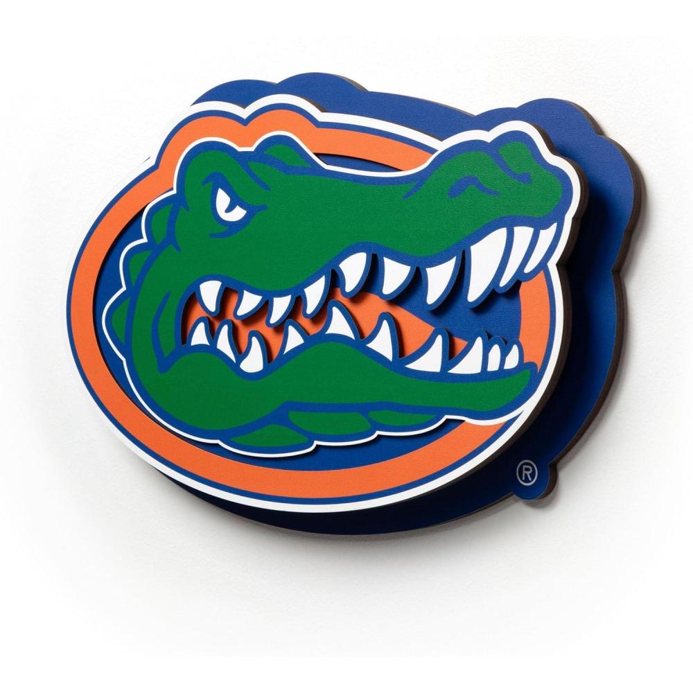image:imageYouTheFan NCAA 3D DieCut Wall Art precisioncrafted and lasercut in the exact shape of your teams logo multiple layers create striking depth readytohang and officially licensedFlorida Gators