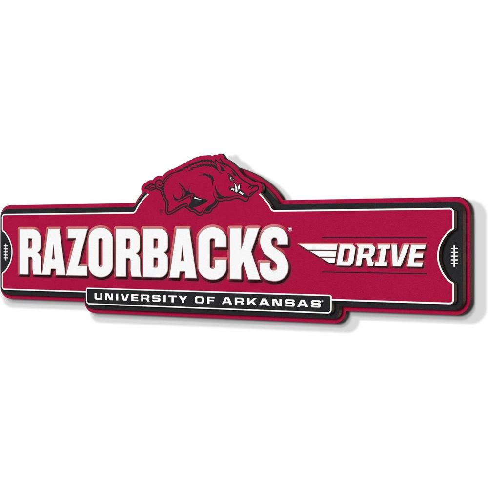 image:imageYouTheFan NCAA 3D Street Sign precisioncrafted readytohang wall art officially licensed and stylish addition for the ultimate team fanArkansas Razorbacks