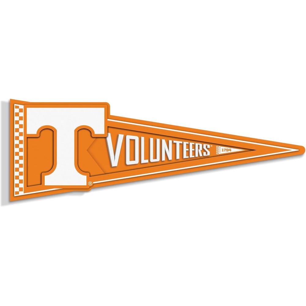 image:imageYouTheFan NCAA 3D Wall Pennant precisioncrafted unique shape made of multiple layers readytohang officially licensed and stylish addition for ultimate team fanTennessee Volunteers