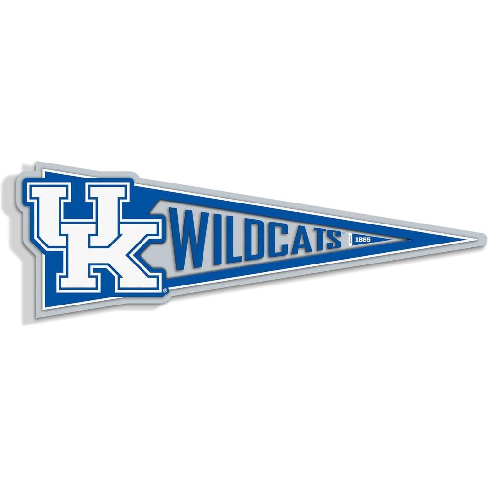 image:imageYouTheFan NCAA 3D Wall Pennant precisioncrafted unique shape made of multiple layers readytohang officially licensed and stylish addition for ultimate team fanKentucky Wildcats
