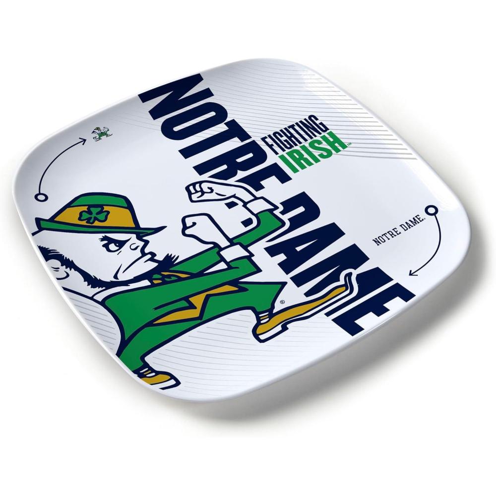 image:imageYouTheFan OfficiallyLicensed NCAA Large Party Plate 1025 x 1025 100 Melamine Dishwasher Safe BPA Free Fan Gift for Snacks appetizers and FoodNotre Dame Fighting Irish