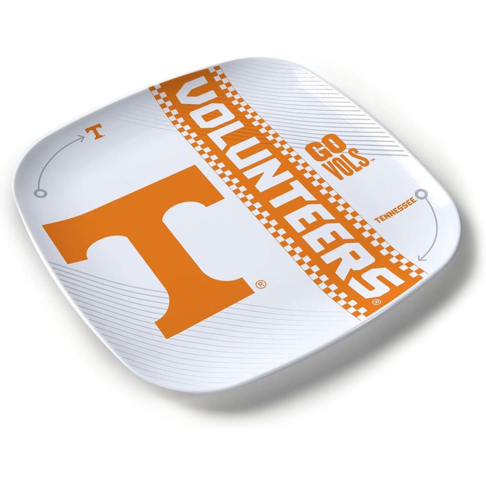 image:imageYouTheFan OfficiallyLicensed NCAA Large Party Plate 1025 x 1025 100 Melamine Dishwasher Safe BPA Free Fan Gift for Snacks appetizers and FoodTennessee Volunteers