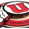 YouTheFan NCAA 3D Circle Backer Wall Art, precision-crafted, multiple layers create striking depth, ready-to-hang, officially licensed and visually stands out(Utah Utes)