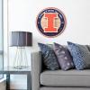 YouTheFan NCAA 3D Circle Backer Wall Art, precision-crafted, multiple layers create striking depth, ready-to-hang, officially licensed and visually stands out(Illinois Fighting illini)