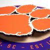 YouTheFan NCAA 3D Circle Backer Wall Art, precision-crafted, multiple layers create striking depth, ready-to-hang, officially licensed and visually stands out(Clemson Tigers)