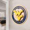 YouTheFan NCAA 3D Circle Backer Wall Art, precision-crafted, multiple layers create striking depth, ready-to-hang, officially licensed and visually stands out(West Virginia Mountaineers)
