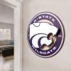 YouTheFan NCAA 3D Circle Backer Wall Art, precision-crafted, multiple layers create striking depth, ready-to-hang, officially licensed and visually stands out(Kansas State Wildcats)