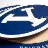 YouTheFan NCAA 3D Circle Backer Wall Art, precision-crafted, multiple layers create striking depth, ready-to-hang, officially licensed and visually stands out(BYU Cougars)