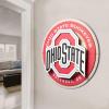 YouTheFan NCAA 3D Circle Backer Wall Art, precision-crafted, multiple layers create striking depth, ready-to-hang, officially licensed and visually stands out(Ohio State Buckeyes)
