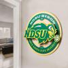 YouTheFan NCAA 3D Circle Backer Wall Art, precision-crafted, multiple layers create striking depth, ready-to-hang, officially licensed and visually stands out(North Dakota State Bison)