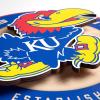 YouTheFan NCAA 3D Circle Backer Wall Art, precision-crafted, multiple layers create striking depth, ready-to-hang, officially licensed and visually stands out(Kansas Jayhawks)
