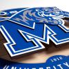 YouTheFan NCAA 3D Circle Backer Wall Art, precision-crafted, multiple layers create striking depth, ready-to-hang, officially licensed and visually stands out(Memphis Tigers)