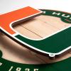 YouTheFan NCAA 3D Circle Backer Wall Art, precision-crafted, multiple layers create striking depth, ready-to-hang, officially licensed and visually stands out(Miami Hurricanes)