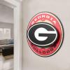 YouTheFan NCAA 3D Circle Backer Wall Art, precision-crafted, multiple layers create striking depth, ready-to-hang, officially licensed and visually stands out(Georgia Bulldogs)