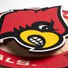 YouTheFan NCAA 3D Circle Backer Wall Art, precision-crafted, multiple layers create striking depth, ready-to-hang, officially licensed and visually stands out(Louisville Cardinals)