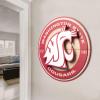 YouTheFan NCAA 3D Circle Backer Wall Art, precision-crafted, multiple layers create striking depth, ready-to-hang, officially licensed and visually stands out(Washington State Cougars)