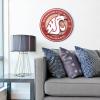 YouTheFan NCAA 3D Circle Backer Wall Art, precision-crafted, multiple layers create striking depth, ready-to-hang, officially licensed and visually stands out(Washington State Cougars)