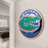 YouTheFan NCAA 3D Circle Backer Wall Art, precision-crafted, multiple layers create striking depth, ready-to-hang, officially licensed and visually stands out(Florida Gators)