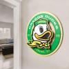 YouTheFan NCAA 3D Circle Backer Wall Art, precision-crafted, multiple layers create striking depth, ready-to-hang, officially licensed and visually stands out(Oregon Ducks)